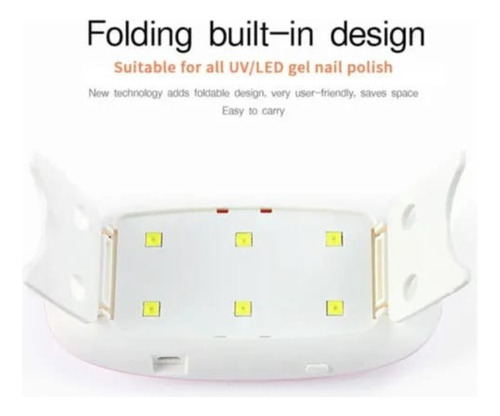 Mini Lámpara Sun Uv Led Color Rosado