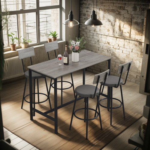 Zevemomo Juego De Mesa De Comedor Para 4 Juego De Mesa De