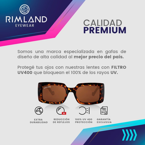 Imagen 4 de 7 de Anteojos De Sol Lentes De Sol Rimland Finch Carey