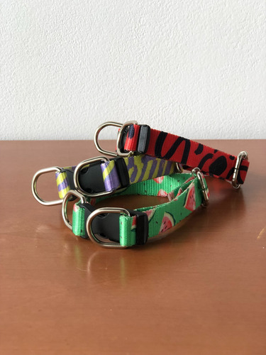 Collar Para Mascotas Perro Gato Con Nombre- Todos Los Talles Varios Red Loop L - 45 A 70 Cm