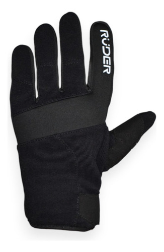 Guantes Moto Ruder Rocket Táctiles Livianos Color Negro Talle L