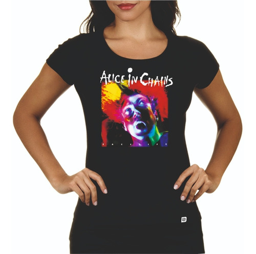 Remeras Mujer Alice In Chains 1 Digital Stamp Dtg