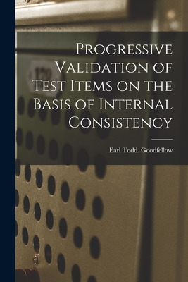 Libro Progressive Validation Of Test Items On The Basis O...