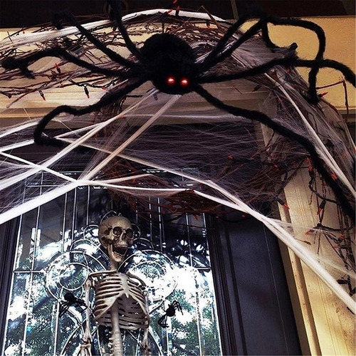 Araña De Peluche De Halloween, Araña Negra Grande, Araña
