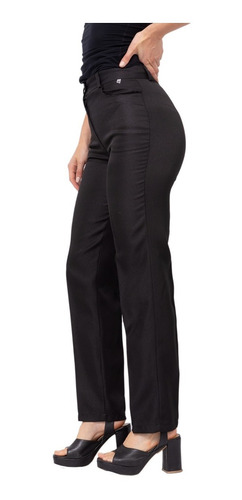 Pantalon De Vestir Uniforme Oficina Clásico Recto Mujer 