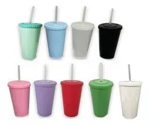 Comprar Vaso Con Tapa Y Sorbete Vaso Plástico Cumpleaños 500ml