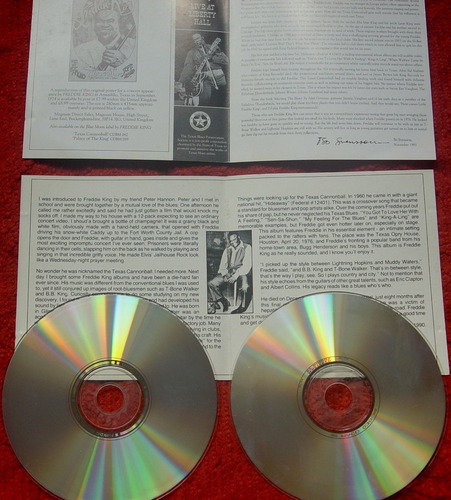 2 Cds Ao Vivo De Freddie King, Importados, Perfeito Estado. (Usado)