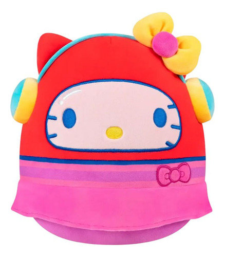 Pelúcia Squishmallows Hello Kitty Arcade Colorida 23cm Vermelho E Rosa