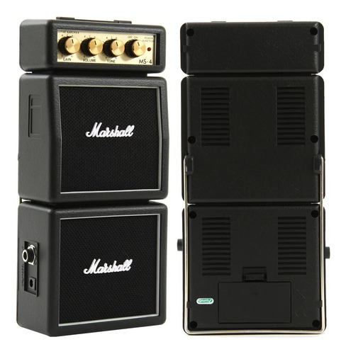 Mini Amplificador Marshall Para Guitarra Ms-4 Black - 2w