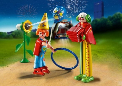 Playmobil 70967 Payasos De Circo Con Aros Acordeón Y Otros!!