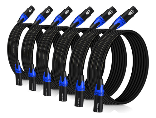 Cables Bezokabel Xlr, Cables De Micrófono Xlr De 6 Pies, 6 P