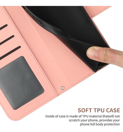 Funda For Xiaomi Redmi 14c Con Un Largo Cordón De Cuero