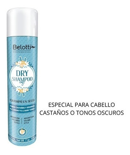 Shampoo Seco Belotti Castaños 339ml