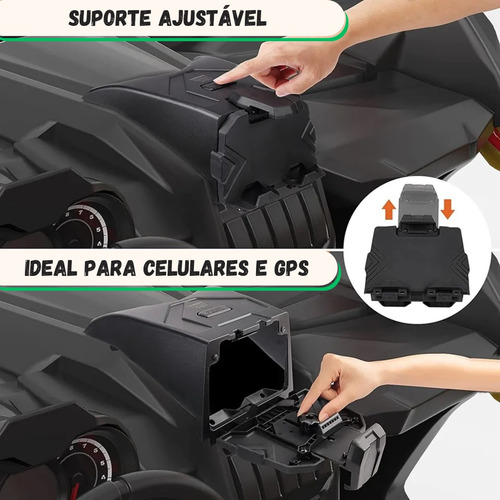Caixa Com Suporte Multimídia/gps Can-am Maverick X3
