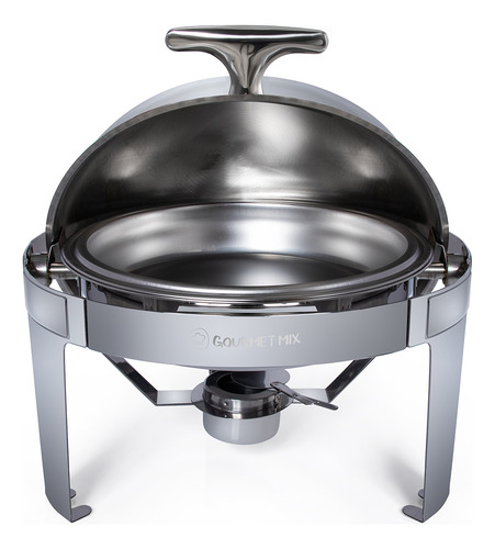 Rechaud Aço Inox 4l Premium Basculante Redondo Gourmet Mix Não Aplica