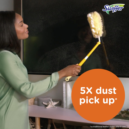 Kit Swiffer 360 Dusters Con Mango Extensible Y 3 Recambios
