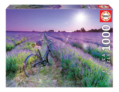 Bicicleta En Campo De Lavanda Rompecabezas 1000 Piezas Educa