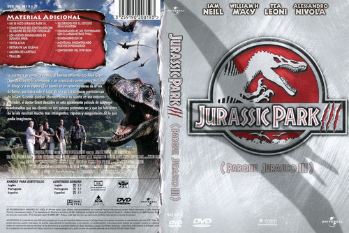 Jurassic Park 3 - Parque Jurasico 3 - Steven Spielberg - Dvd