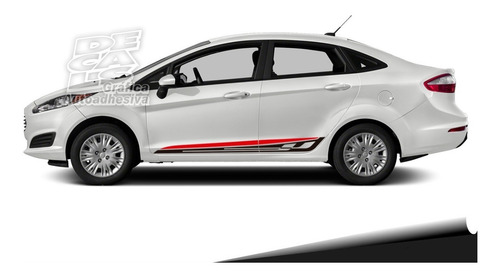 Calco Ford Fiesta Kinetic Sedan Effect Juego + Capot + Baúl