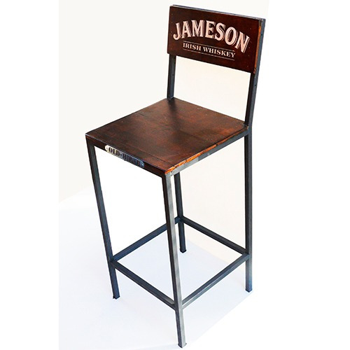 Banqueta Alta Caño Hierro Silla Industrial Old-rider Sa-01d