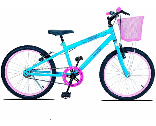Bicicleta Infantil Forss Bella Aro 20 Com Cestinha Cor Azul Bebe