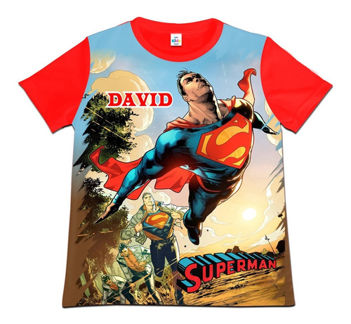 Franela Camisa Niño Superman En Algodon