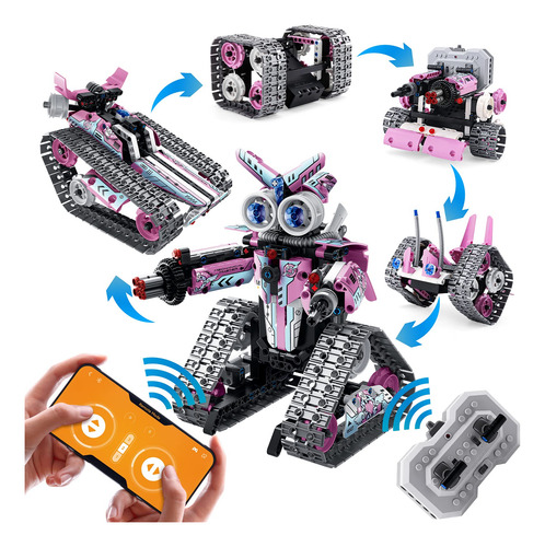 Kit De Construcción De Robot Control Remoto Para Niñas De 8