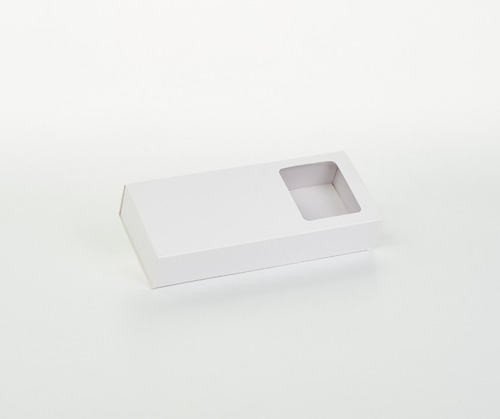 Imagen 1 de 5 de Caja Fosforera C/visor Alargada Ch Pvc (x50u) Bombones 065c