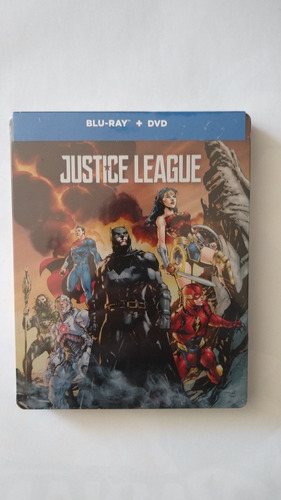 Steelbook Justice League Blu-ray Y Dvd 