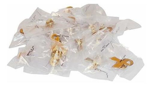 Lote De 20, Color Amarillo Conciencia Cinta Pins Esmalte En