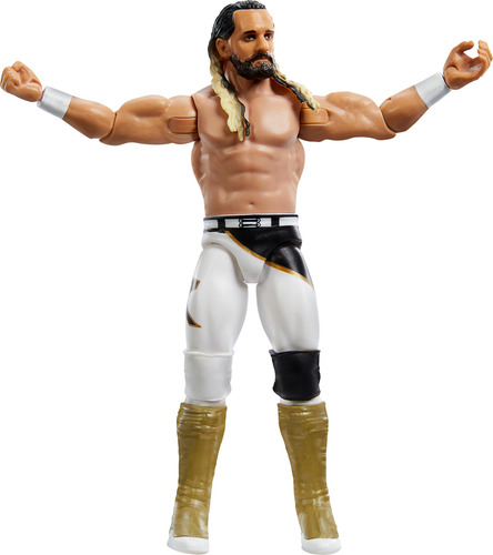 Boneco De Ação Mattel Wwe Seth Rollins De 6 Polegadas Com 10
