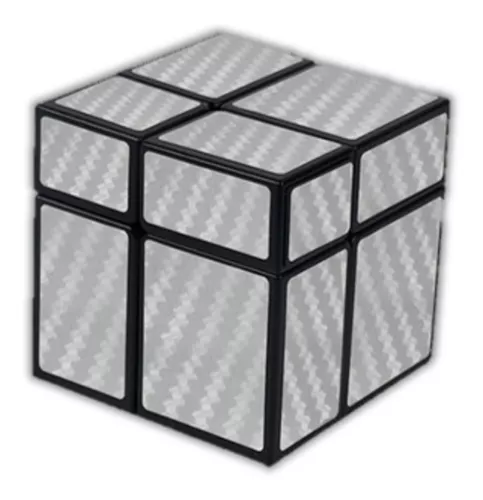 Cubo Mágico Profissional Diferente 2x2x2 Mirror Blocks Prata