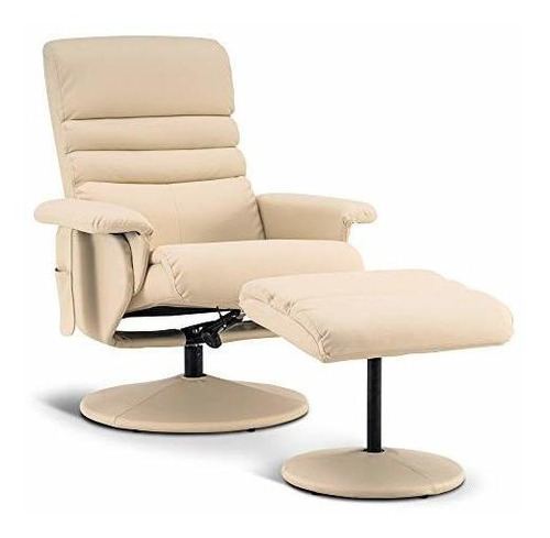 Mcombo Reclinable Con Otomano, Silla Reclinable Con Masaje,