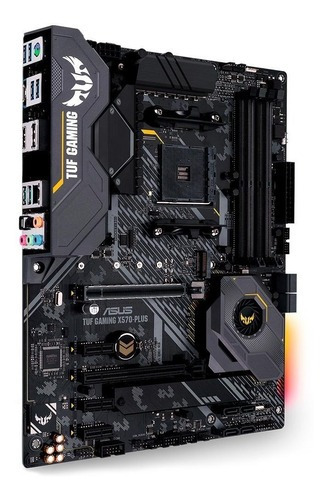 Placa base para juegos Asus Tuf X570-Plus Amd Am4 Ddr4 Ryzen X570