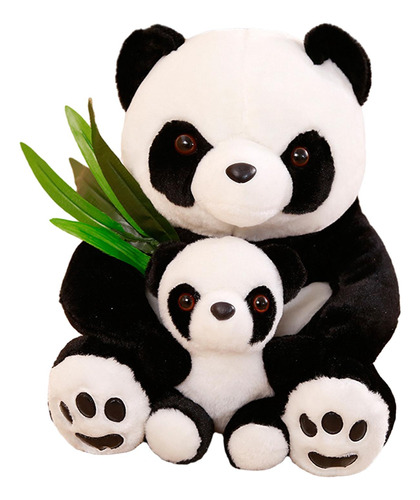 Animales De Peluche De Panda Para Mamá Y Bebé, 25cm