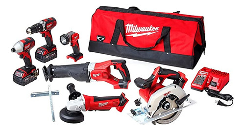 Milwaukee M18 Kit Combinado Inalámbrico De Iones De Litio .