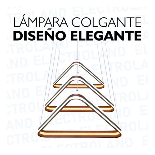 Imagen 9 de 10 de Lampara Led Diseño Elegante Colgante Led 220w Calida / Fria