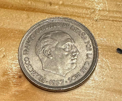 Moneda De 50 Pesetas Del Año 1957