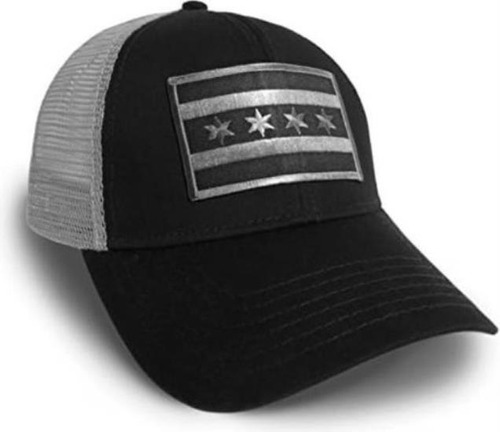 Gorra Béisbol Negra Y Gris Con Bandera Chicago Strange Cargo