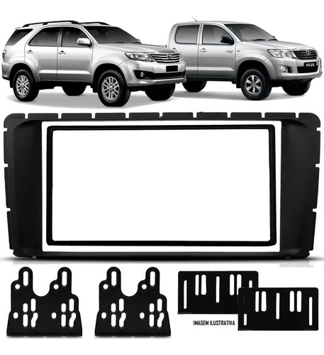 Moldura Painel Dvd 2 Din Hilux Sw4 Srv 2012 2013 2014 2015