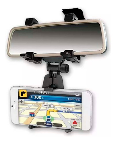 Noga Soporte De Auto P Espejo Retrovisor Rota 180° Celular
