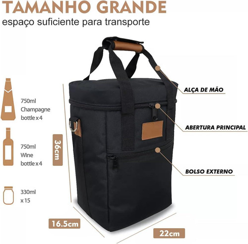 Bolsa térmica Heineken Gela Chopp Barrel de 5 litros con asa reforzada