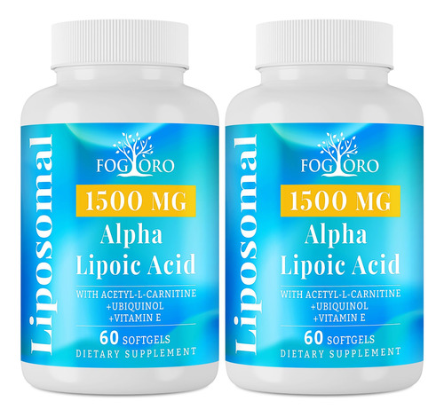 Fogoro Acido Alfa Lipoico 1500 Mg - Suplemento Liposomal Ala