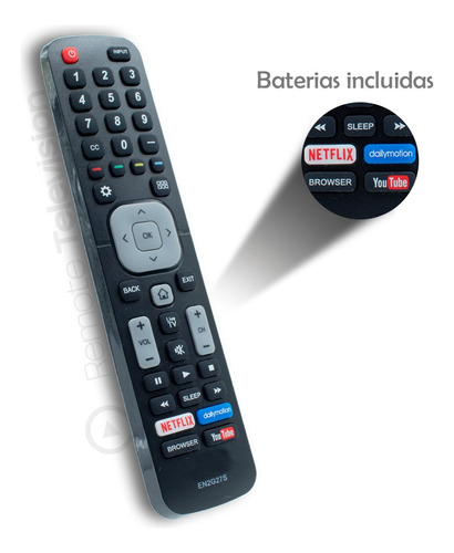 Control Remoto Tv Sharp En2g27s Netflix Youtube