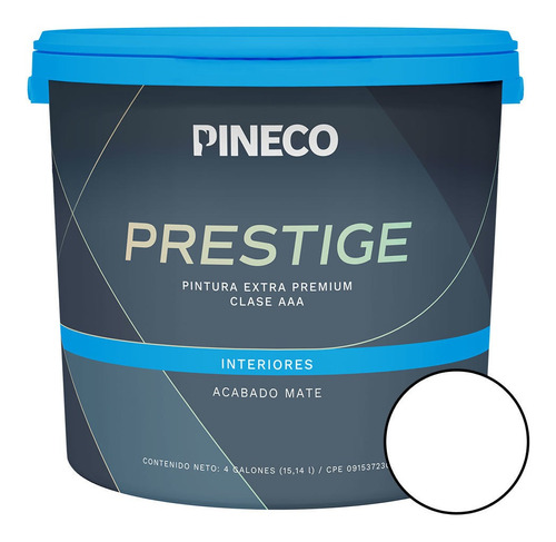 Pintura Caucho Mate Prestige Clasea 4gl Blanco Assolu Pineco