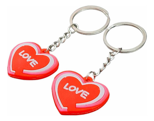 Llavero Para Pareja En Forma De Corazón 2 Piezas