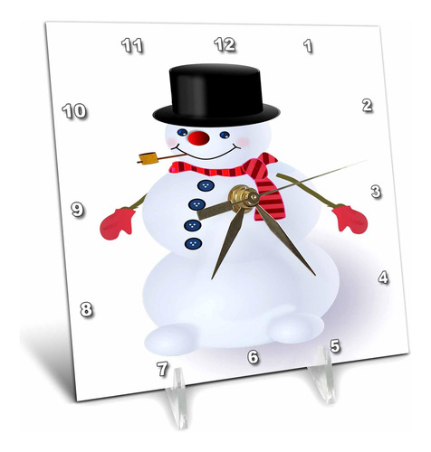 3drose Jolly Snowman Dibujos Animados Con Sombrero De Copa Y
