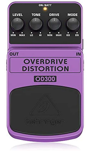 Behringer Od300 Pedal De Efectos De Instrumentos De Distorsi