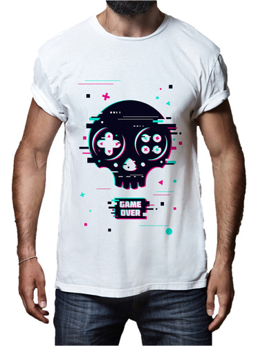 Remera Hombre Niño Gamer Station Joystick Play Old School 01