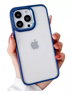 Funda Transparente Con Bordes De Color iPhone 13 Pro Max